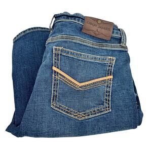 Cody James Jeans 34x36 (35x35 ACTUAL) Stonewall Slim Bootcut Blue Denim